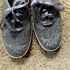 Light blue, Kate spade, glitter sneakers, Keds Champion, Size 9 m